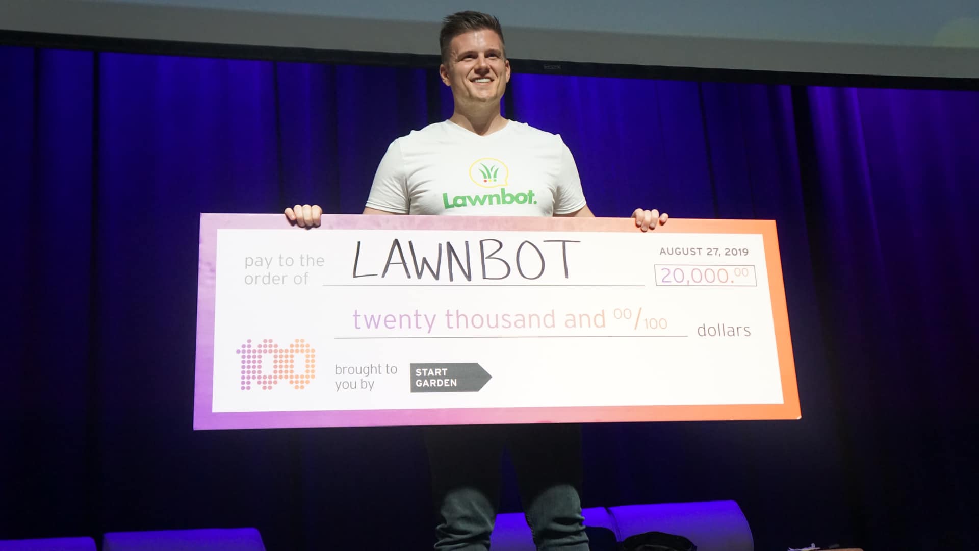Lawnbot.biz Wins $20,000 In Start Garden 100 ideas Demo Day